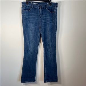 Madewell Dark Wash Rail Straight Leg Jeans Size 31 x 32
